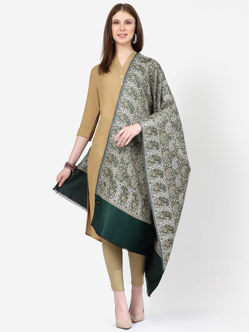 Women's Paisley Jamawar Acrylic Wool Shawl